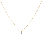 Load image into Gallery viewer, Solitaire Pear Lab Grown Diamond Pendant by Stefee