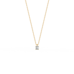 Load image into Gallery viewer, Solitaire Emerald Lab Grown Diamonds Pendant by Stefee