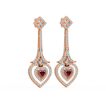 Load image into Gallery viewer, Radiant Loops Lab Grown Diamond Drop Earrings by Stefee Jewels