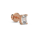 Load image into Gallery viewer, Solitaire Emerald Lab Grown Diamond Studs Earrings by Stefee