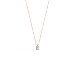 Load image into Gallery viewer, Solitaire Emerald Lab Grown Diamonds Pendant by Stefee