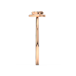 Load image into Gallery viewer, Pear Shaped with Round Clustered Lab Grown Diamond Ring by Stefee Jewels