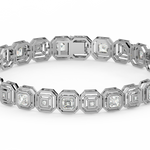 Load image into Gallery viewer, Bridal  Lab Grown Diamond Bracelet with sparkling  by Stefee Jewels