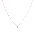 Load image into Gallery viewer, Solitaire Emerald Lab Grown Diamond Pendant by Stefee