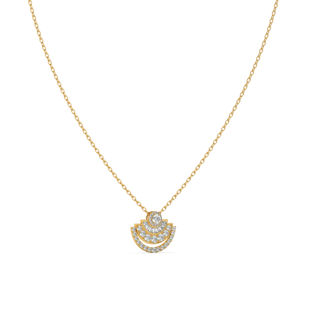 Moonshine Lab Grown Diamond Studded Pendants by Stefee Jewels