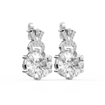 Load image into Gallery viewer, Elegant Glimmer Lab Grown Diamond Stud Earrings by Stefee Jewels