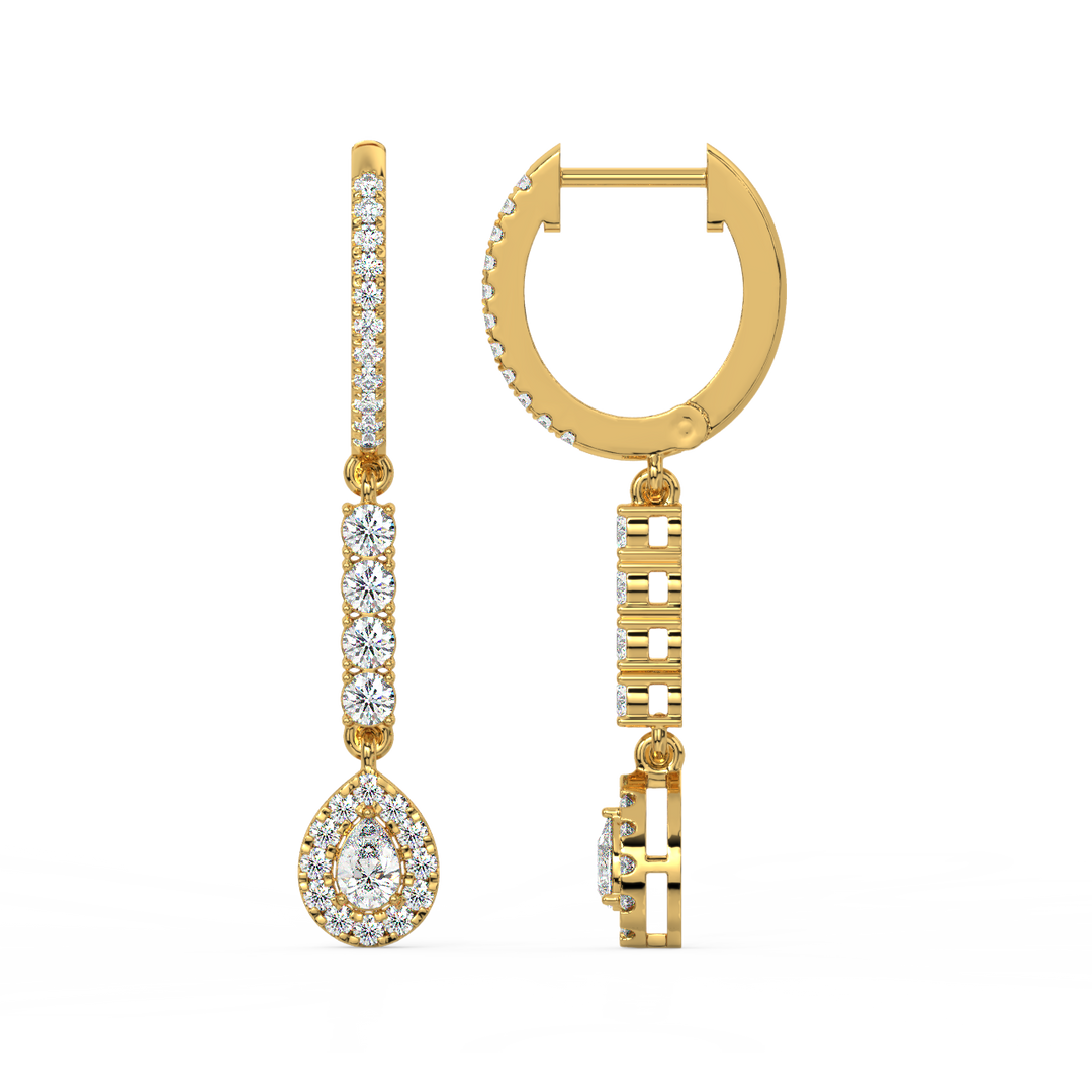 Twinkle Rope  Lab Grown Diamond Drop Earrings By Stefee Jewels