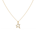 Load image into Gallery viewer, Open Star Lab Grown Diamond Pendant by Stefee