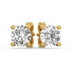 Load image into Gallery viewer, Solitaire Round Lab Grown Diamond Studs Earrings by Stefee