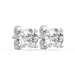 Load image into Gallery viewer, Solitaire Round Lab Grown Diamond Studs Earrings by Stefee