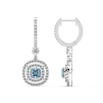 Load image into Gallery viewer, Shine Gem Hoop Earrings By Stefee Jewels