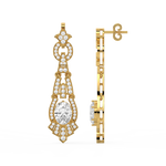 Load image into Gallery viewer, Shining Threads Lab Grown Diamond Drop Earrings by Stefee Jewels