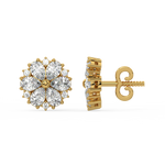 Load image into Gallery viewer, Floral Radiance  Lab Grown Diamond  Pendant Set by Stefee Jewels