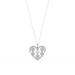 Load image into Gallery viewer, Dazzling Heart  Lab Grown Diamond Pendant by Stefee Jewels