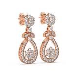 Load image into Gallery viewer, Classic Double Drop Hoops By Stefee Jewels