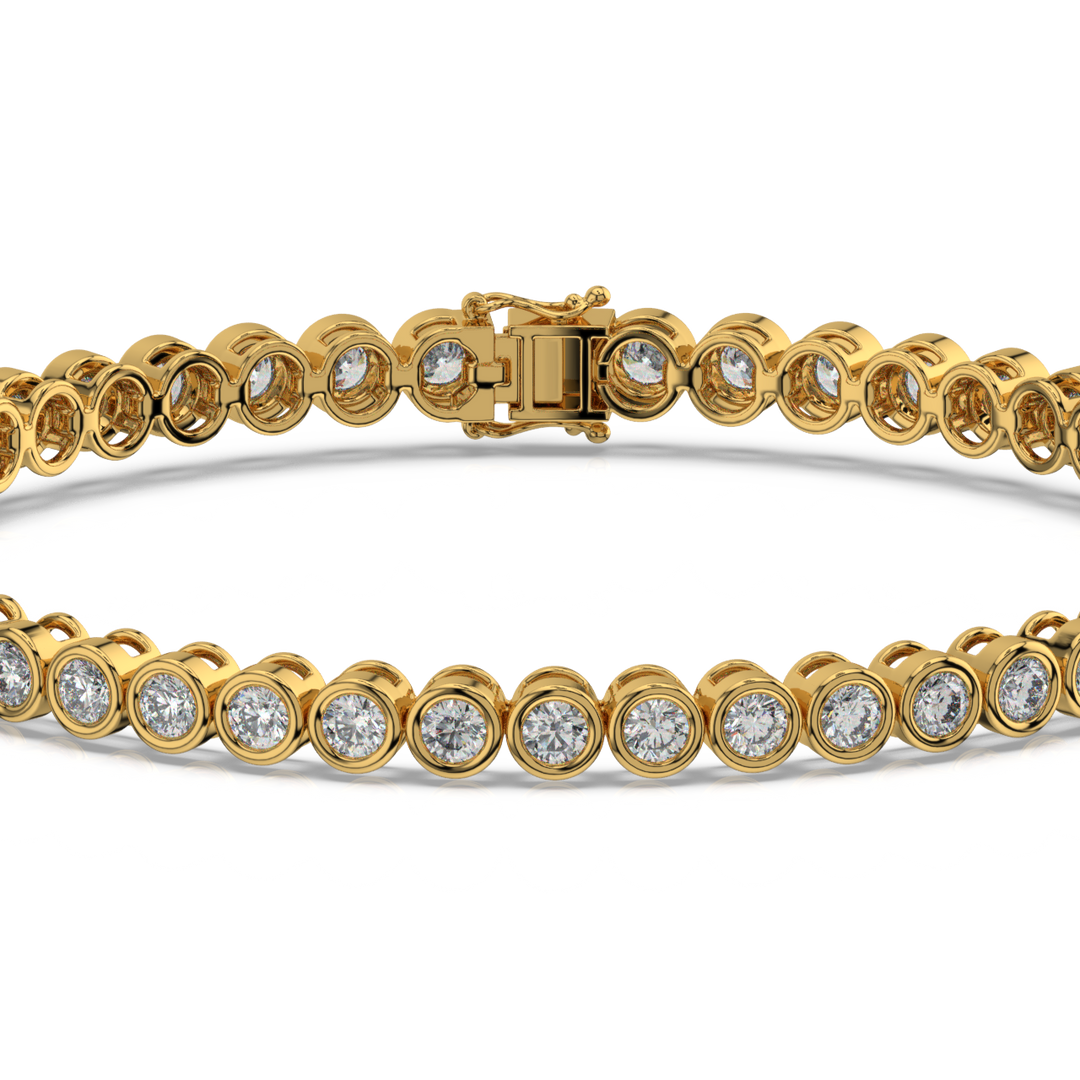 Minimalist Lab Grown Diamond Bracelet by Stefee Jewels