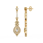 Load image into Gallery viewer, Radiant Twinkle Lab Grown Diamond Drop Earrings by Stefee Jewels