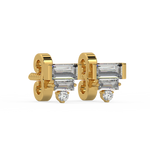 Load image into Gallery viewer, Bright Beeauty Lab Grown Diamond Stud Earrings by Stefee Jewels