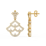 Load image into Gallery viewer, Brilliant Chains Lab Grown Diamond Drop Earrings by Stefee Jewels