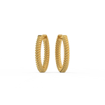 Load image into Gallery viewer, Braided Hoops Lab Grown Diamond Earrings by Stefee
