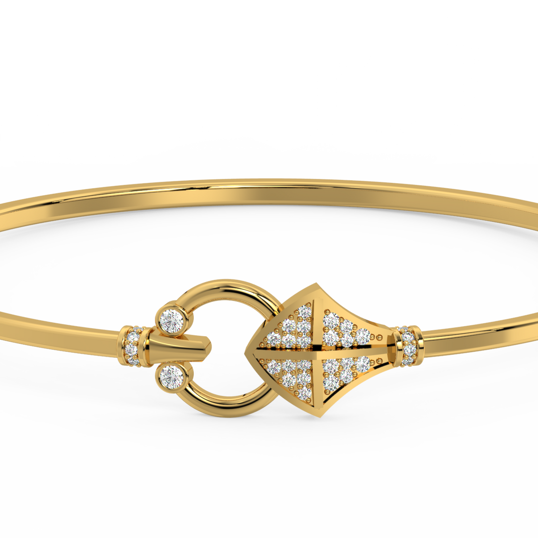 Artistic Spade Lab Grown Diamond Bracelets by Stefee Jewels