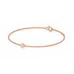 Load image into Gallery viewer, Bezel Set Lab Grown Diamond Bracelet by Stefee