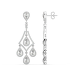 Load image into Gallery viewer, Sparkling Cubic  Lab Grown DiamondStuds By Stefee Jewels