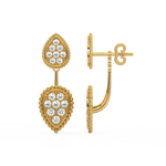 Load image into Gallery viewer, Pear Shaped Diamond Earrings By Stefee Jewels