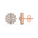 Load image into Gallery viewer, Radiant Flora Lab Grown Diamond  Pendant Set by Stefee Jewels