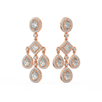 Load image into Gallery viewer, Shining Stars Lab Grown Diamond Drop Earrings by Stefee Jewels