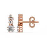 Load image into Gallery viewer, Elegant Twinkles Lab Grown Diamond Studd Earrings by Stefee Jewels