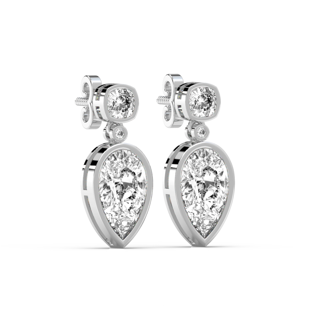 The Leafy  Lab Grown Diamond Earrings By Stefee Jewels