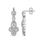 Load image into Gallery viewer, Sparkling Clustered Lab Grown Diamond  Danglers By Stefee Jewels