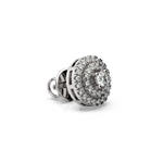 Load image into Gallery viewer, Double Round Halo Lab Grown Diamond Studs Earrings by Stefee