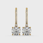Load and play video in Gallery viewer, Classic  Lab Grown Diamond  Dangles By Stefee Jewels