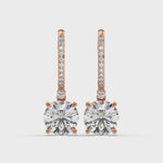 Load and play video in Gallery viewer, Classic  Lab Grown Diamond  Dangles By Stefee Jewels