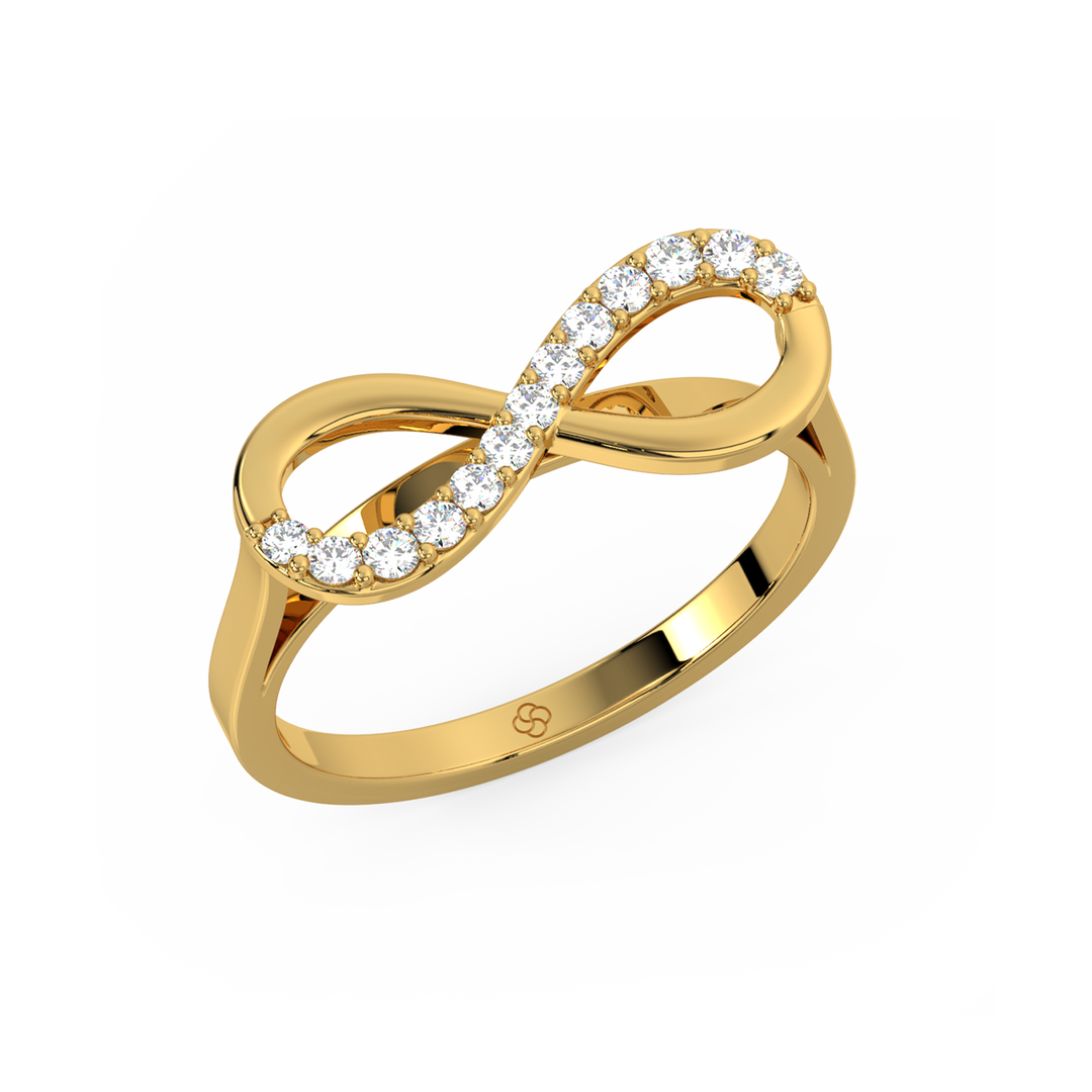 Infinity Lab Grown Diamond Ring by Stefee Jewels