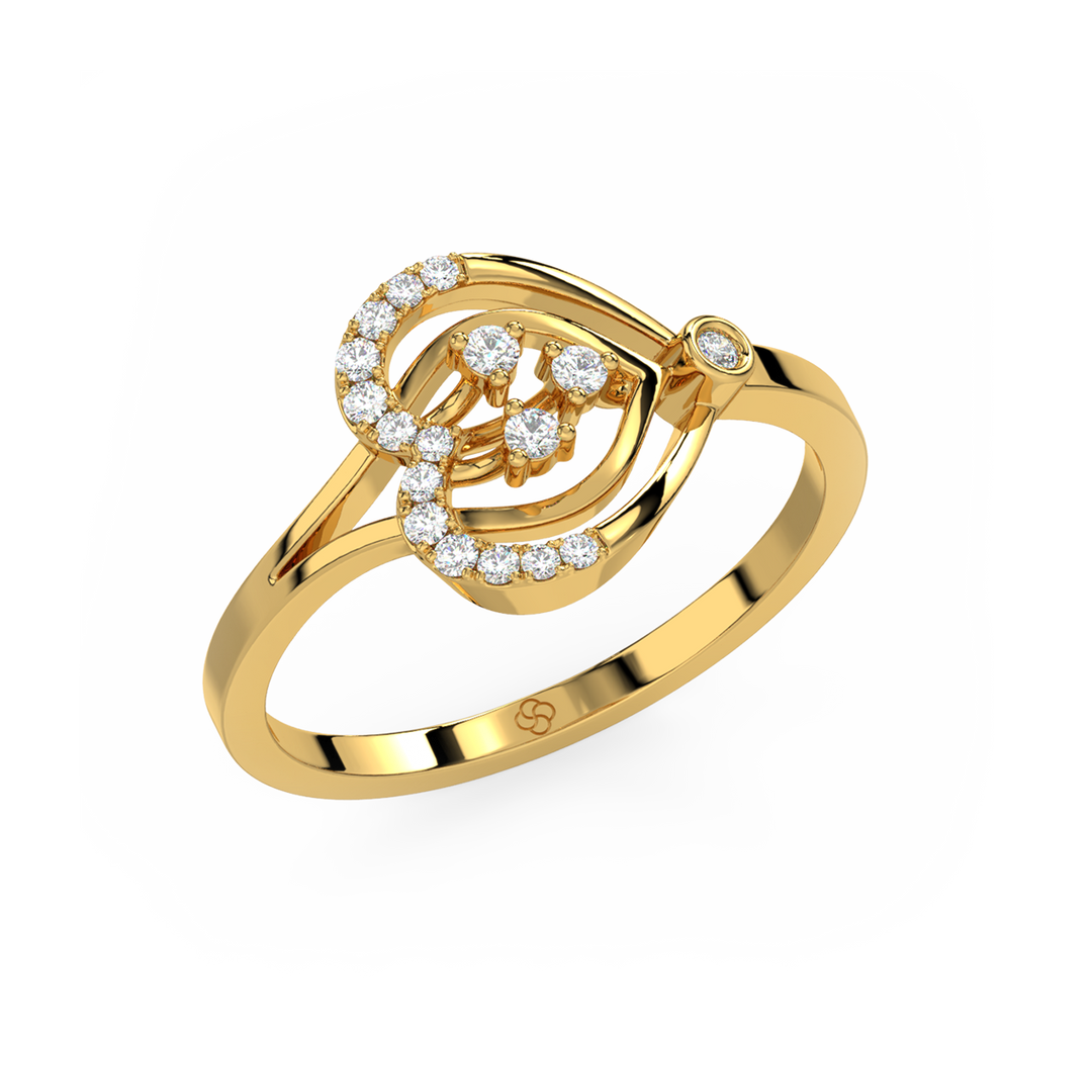 Cocktail  Lab Grown Diamond Ring by Stefee Jewels