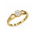 Load image into Gallery viewer, The Halo-Twisted Lab Grown Diamond Ring by Stefee Jewels