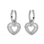 Load image into Gallery viewer, Dual Heart Lab Grown Diamond Drops By Stefee Jewels
