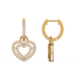 Load image into Gallery viewer, Dual Heart Lab Grown Diamond Drops By Stefee Jewels