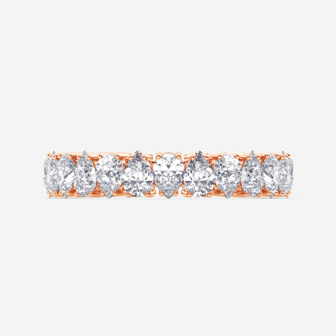 Pear Eternity Lab Grown Diamond Band by Stefee