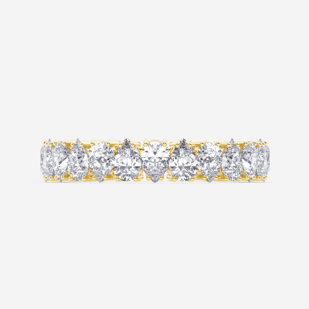 Pear Eternity Lab Grown Diamond Band by Stefee
