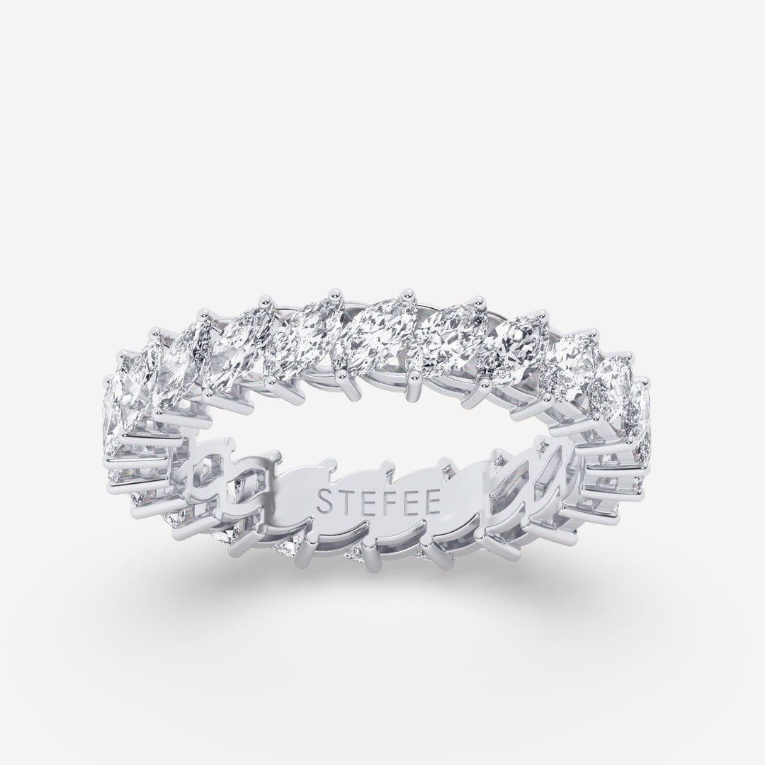 Marquise Eternity Lab Grown Diamond Band by Stefee