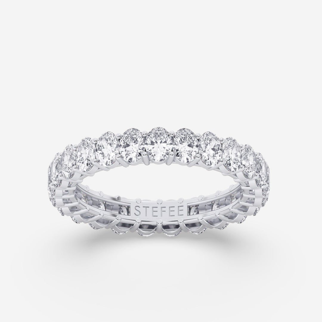 Oval Eternity Lab Grown Diamond Band by Stefee