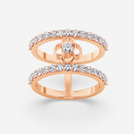 Load image into Gallery viewer, Taj Motif Double Band Lab Grown Diamond Ring by Stefee