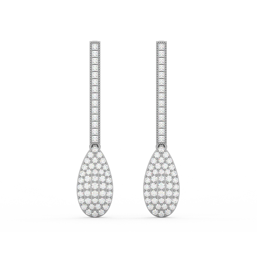 Diamond Dazzle Lab Grown Diamond Drop Earrings by Stefee Jewels