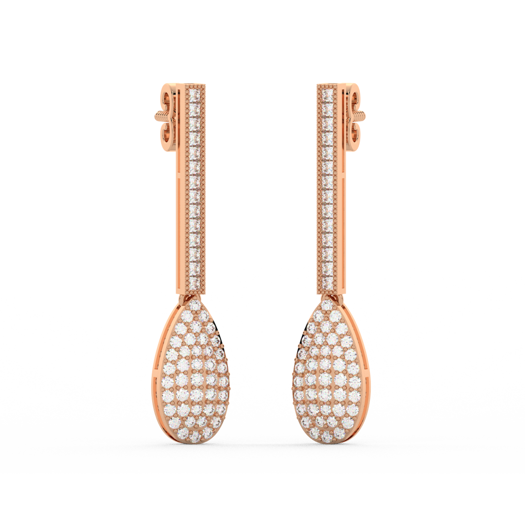 Diamond Dazzle Lab Grown Diamond Drop Earrings by Stefee Jewels