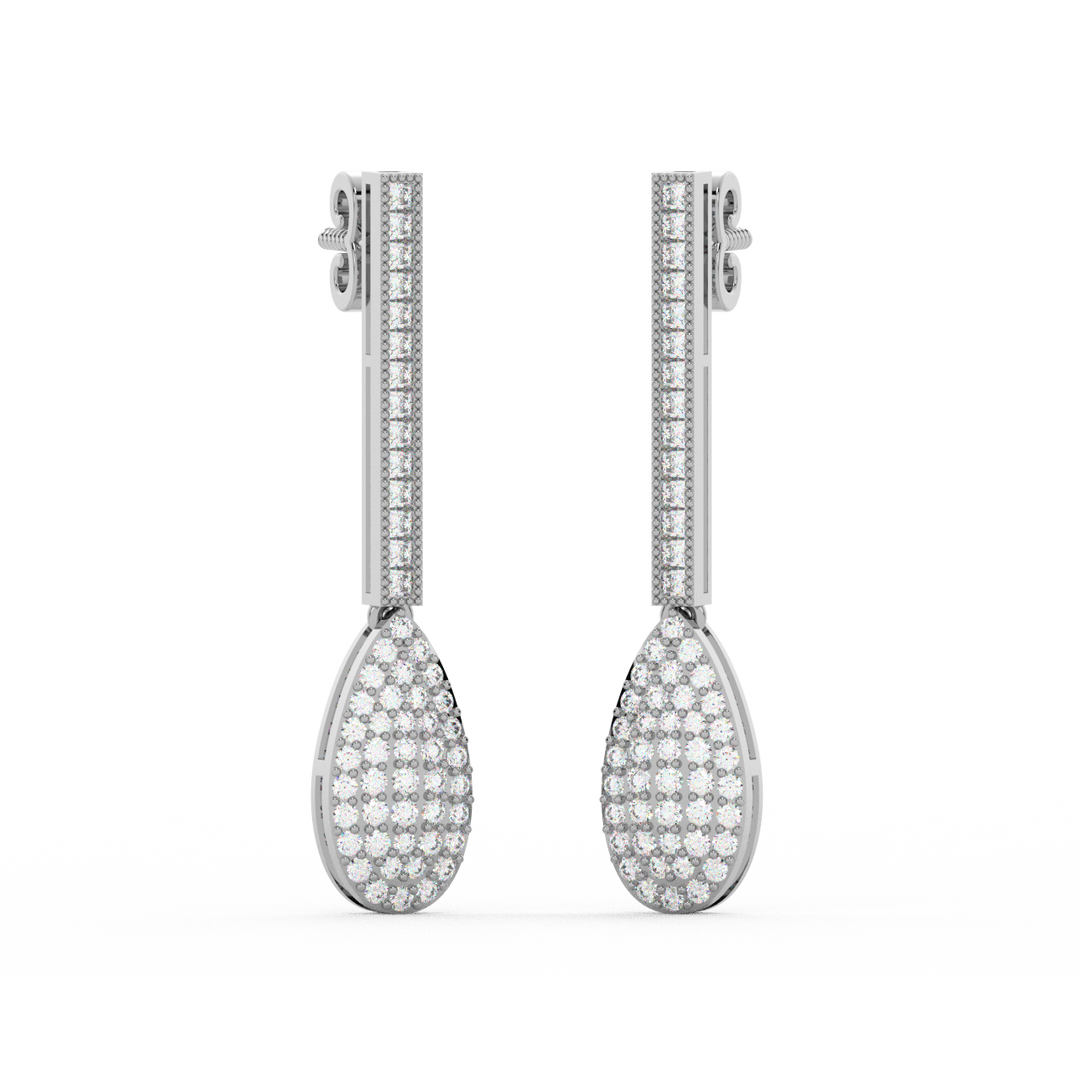 Diamond Dazzle Lab Grown Diamond Drop Earrings by Stefee Jewels