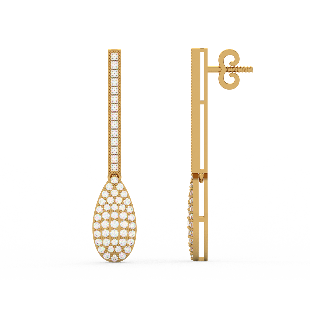 Diamond Dazzle Lab Grown Diamond Drop Earrings by Stefee Jewels